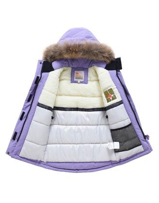 Valianly violetinė žieminė striukė/paltas mergaitei 9532_116-134 3 Valianly violetinė žieminė striukė/paltas mergaitei 9532_116-134 3