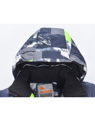 Pilkas 2 dalių Valianly žieminis kombinezonas 128-158 1