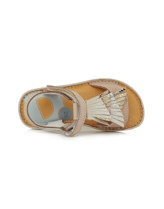 Kreminės barefoot basutės 26-31 d. G076-323M 3