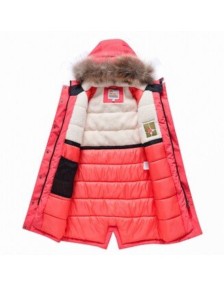 Valianly smėlio spalvos žieminė striukė/paltas mergaitei 9342_140-170 1