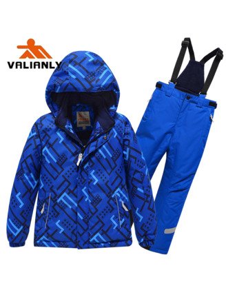 Mėlynas 2 dalių žieminis VALIANLY kombinezonas 98-128 6