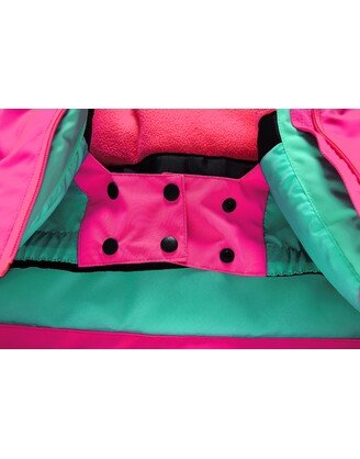 2 dalių rožinis Valianly žieminis kombinezonas 128-158 7