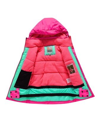 2 dalių rožinis Valianly žieminis kombinezonas 128-158 2