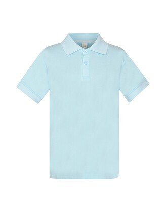 Šviesiai mėlyni POLO marškinėliai trumpomis rankovėmis 128-152 d.