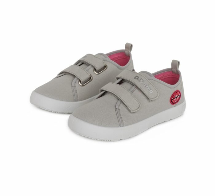 Pilki canvas batai 32-37 d. CSG152AL - Image 6