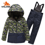 Pilkas 2 dalių žieminis VALIANLY kombinezonas 110-140