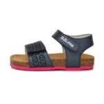 Tamsiai mėlynos atviru užkulniu basutės kamštiniu padu 25-30 d. AC051741BM