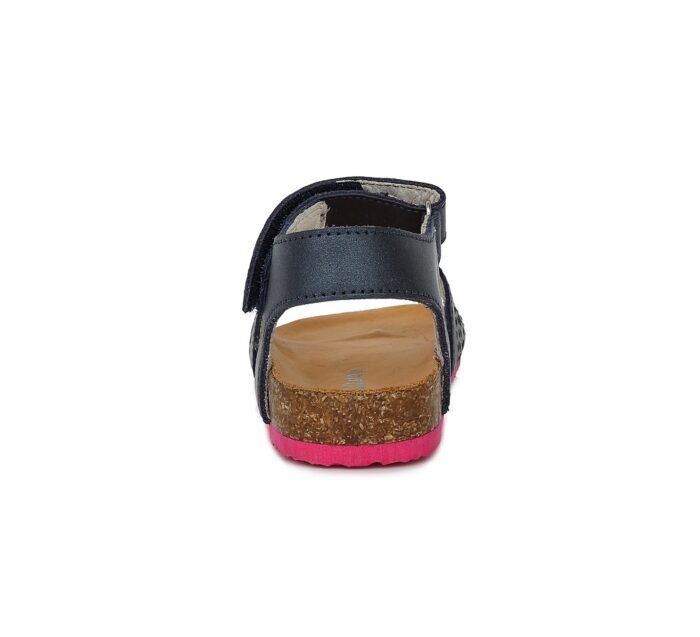 Tamsiai mėlynos atviru užkulniu basutės kamštiniu padu 25-30 d. AC051741BM - Image 2