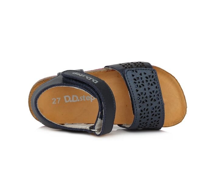 Tamsiai mėlynos atviru užkulniu basutės kamštiniu padu 25-30 d. AC051741BM - Image 4