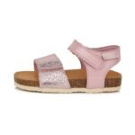 Šviesiai rožinės atviru užkulniu basutės kamštiniu padu 31-36 d. AC051741M