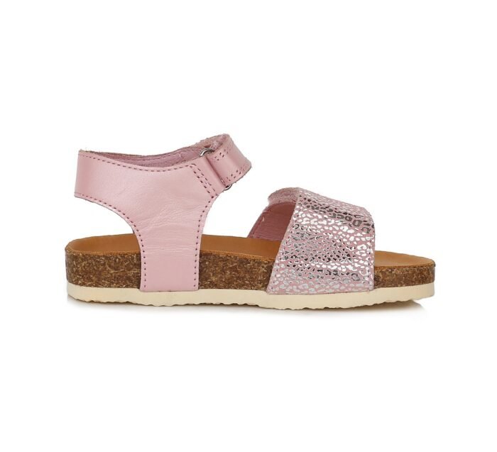 Šviesiai rožinės atviru užkulniu basutės kamštiniu padu 31-36 d. AC051741M - Image 3