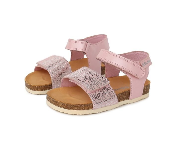 Šviesiai rožinės atviru užkulniu basutės kamštiniu padu 31-36 d. AC051741M - Image 6