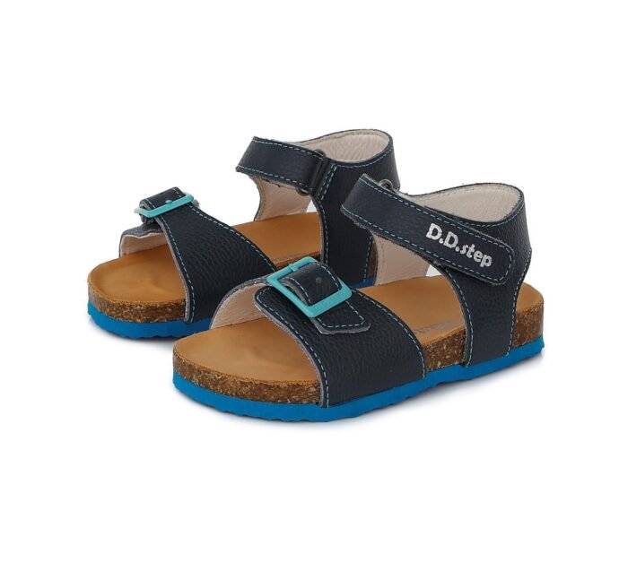 Tamsiai mėlynos atviru užkulniu basutės kamštiniu padu 31-36 d. AC051821L - Image 6