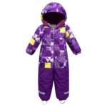 Vientisas violetinis žieminis VALIANLY kombinezonas 98-128