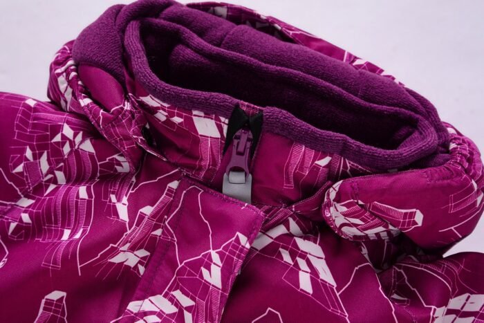 Raudonas 2 dalių žieminis VALIANLY kombinezonas mergaitei 86-116 - Image 8