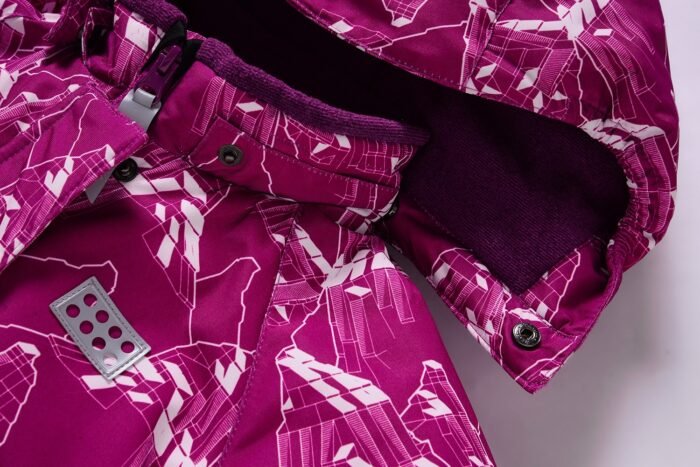 Raudonas 2 dalių žieminis VALIANLY kombinezonas mergaitei 86-116 - Image 9