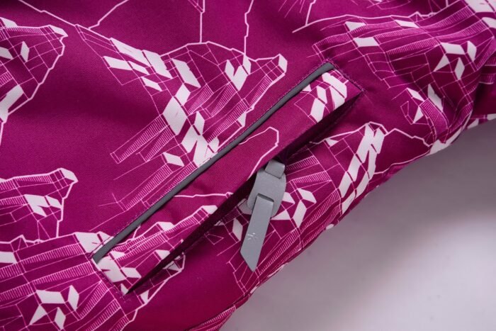 Raudonas 2 dalių žieminis VALIANLY kombinezonas mergaitei 86-116 - Image 11