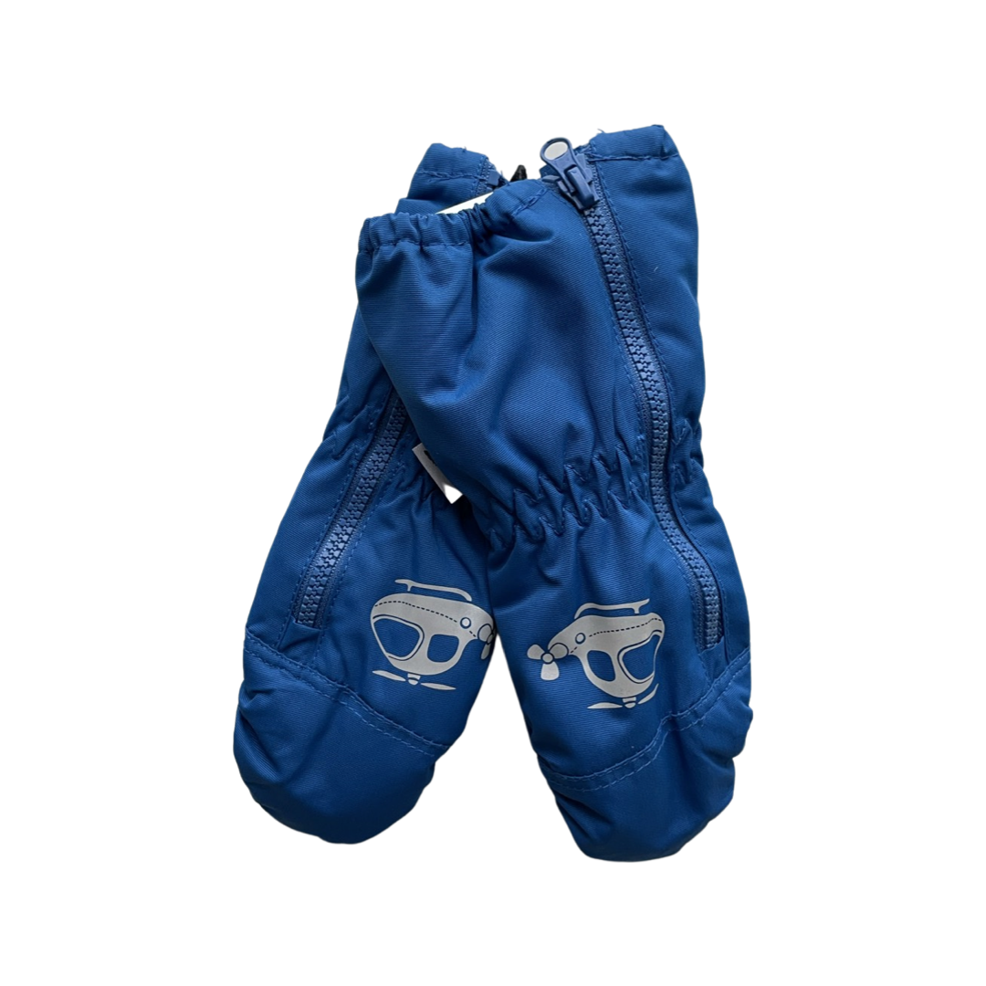 img-p-2-9-2-6-4-29264 Mėlynos kumštinės neperšlampančios sniego pirštinės su užtrauktuku HANDAI - Image 1