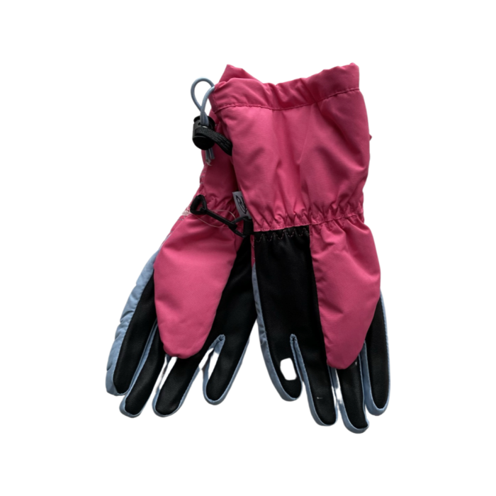 Rožinės pirštuotos neperšlampančios sniego pirštinės HANDAI - Image 2