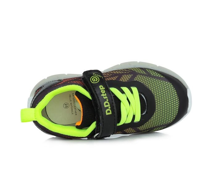 Juodi sportiniai LED batai 24-29 d. F061-391AM - Image 4