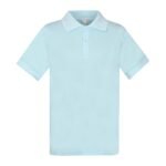 Šviesiai mėlyni POLO marškinėliai trumpomis rankovėmis 116-152 d.