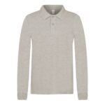 Pilki POLO marškinėliai ilgomis rankovėmis 158-182 d.