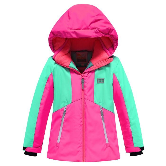 2 dalių rožinis Valianly žieminis kombinezonas 128-158 - Image 2