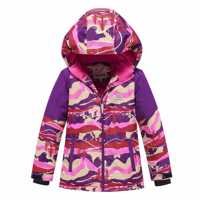 2 dalių violetinis Valianly žieminis kombinezonas 140-170 - Image 2