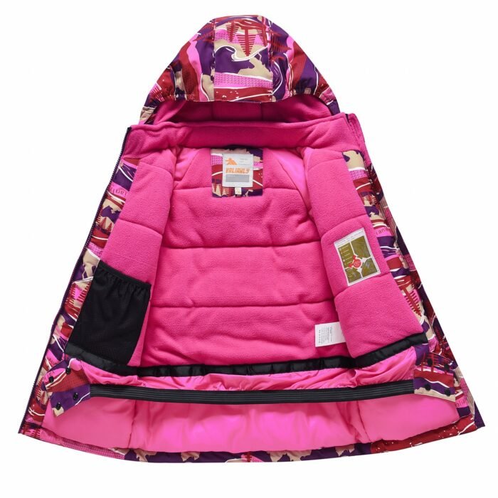 2 dalių violetinis Valianly žieminis kombinezonas 140-170 - Image 4