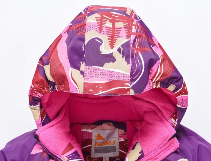 2 dalių violetinis Valianly žieminis kombinezonas 140-170 - Image 5