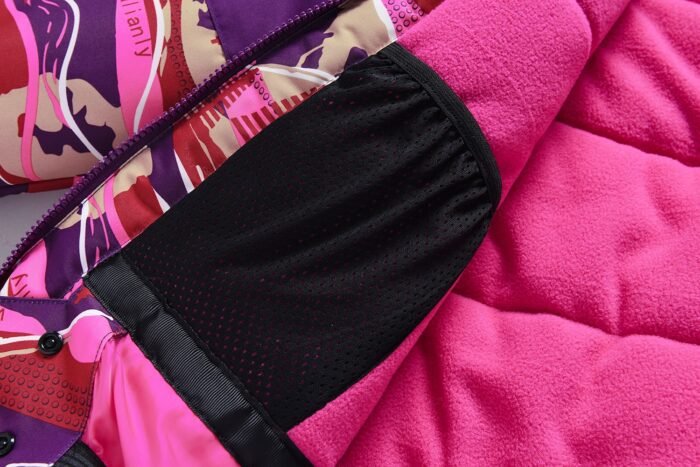 2 dalių violetinis Valianly žieminis kombinezonas 140-170 - Image 6