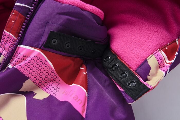 2 dalių violetinis Valianly žieminis kombinezonas 140-170 - Image 13