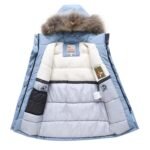 Valianly šviesiai mėlyna žieminė striukė/paltas mergaitei 9332_116-146 - Image 3