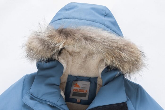 Valianly šviesiai mėlyna žieminė striukė/paltas berniukui 9339_128-158 - Image 4