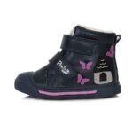 Mėlyni batai su dirbtinio kailio pamušalu 22-27 d. DA07-3-832B