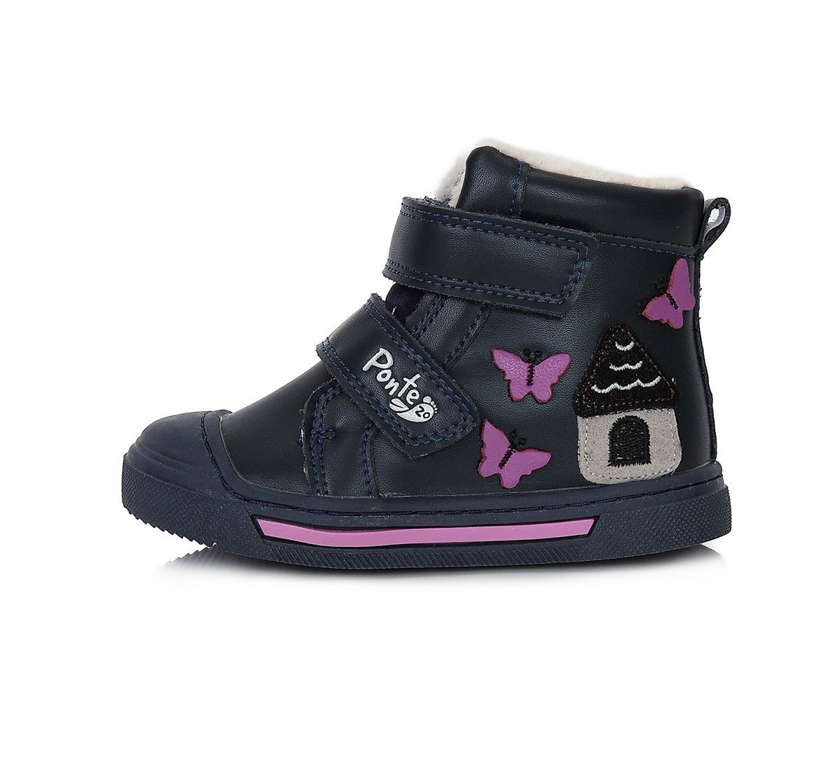 img-p-3-5-4-8-9-35489 Mėlyni batai su dirbtinio kailio pamušalu 22-27 d. DA07-3-832B - Image 1