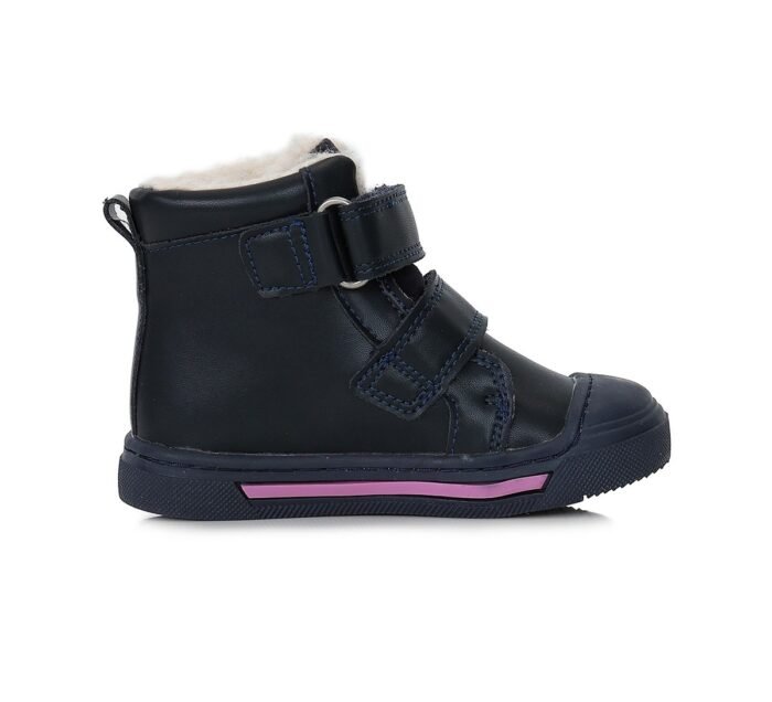 Mėlyni batai su dirbtinio kailio pamušalu 22-27 d. DA07-3-832B - Image 3