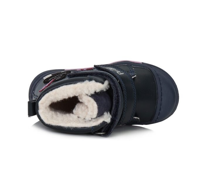 Mėlyni batai su dirbtinio kailio pamušalu 22-27 d. DA07-3-832B - Image 4