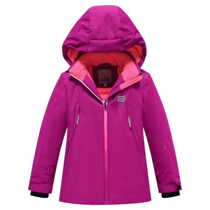 2 dalių tamsiai rožinis Valianly žieminis kombinezonas 140-170 - Image 3