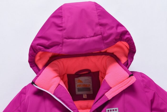 2 dalių tamsiai rožinis Valianly žieminis kombinezonas 140-170 - Image 6