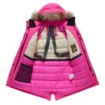 Valianly violetinė žieminė striukė/paltas mergaitei 9444_128-158 - Image 2