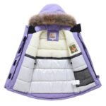 Valianly violetinė žieminė striukė/paltas mergaitei 9532_116-134 - Image 3