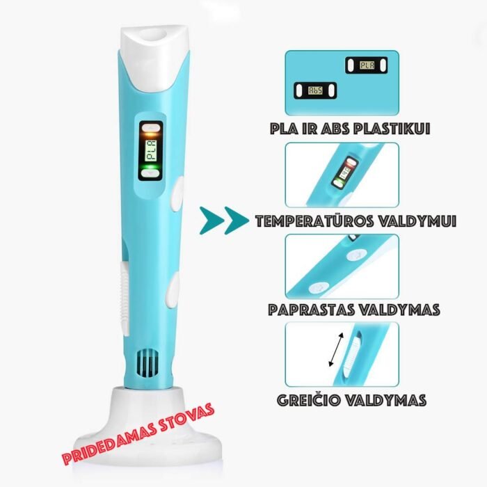 3D Pieštukas vaikams - kūrybai, kuri tampa tikra - Image 4