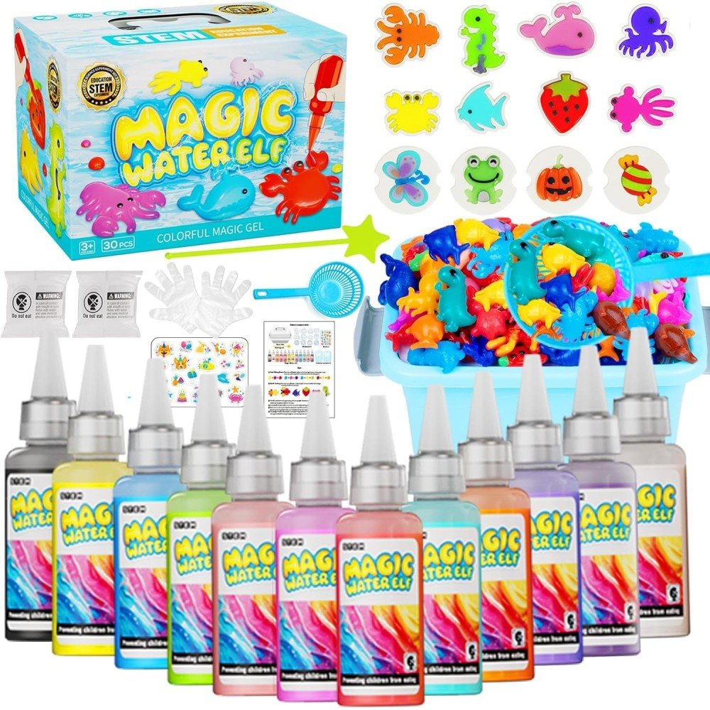 kurybinis-rinkinys-magic-water-elf-spalvotu-figureliu-gamyba STEM kūrybinis rinkinys „Magic Water Elf“, 30 dalių, 3+ - Image 1